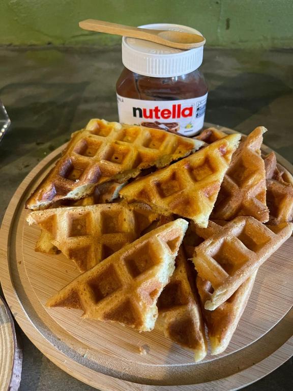 Waffles com Nutella